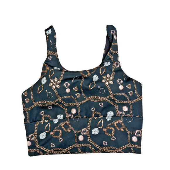 Gottex Other - X By GOTTEX Sports Bra Womens XS Chain Jewel Print Padded Wireless